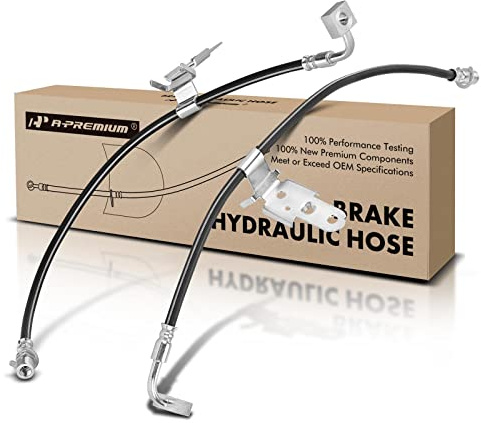 A-Premium Front Driver and Passenger Brake Hydraulic Hoses Compatible with Select Chrysler and Dodge Models - 300 2005-2010, Challenger 2009-2010, Charger 2006-2010, Magnum 2005-2008(Pack of 2)