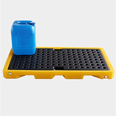 Pallet Giallo Della Colata Di Due Tamburi Del Polietilene, Capacità Di Carico Statica Della Piattaforma Della Colata È 500-1200KG, Usato Per I Tamburi Dell'olio Dell'impilare Della Lattina ( Size : 13