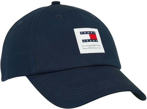 Tommy Jeans Herren Cap Modern Patch Basecap, Blau (Dark Night Navy), Einheitsgröße