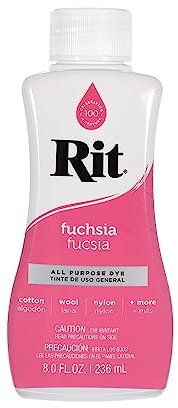 Rit Dye - 226.8 g Flüssige Stofffarbe für Kleidung, Dekor und Handwerk - Fuchsia (1 Pack)