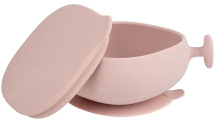 b.box Silicone Bowl + lid | Strong Suction Base | Unique Handle Provides Stability for Parent led Feeding| 100% Platinum Silicone | Lid Doubles as a Snack mat | Dishwasher Safe | from 6m+