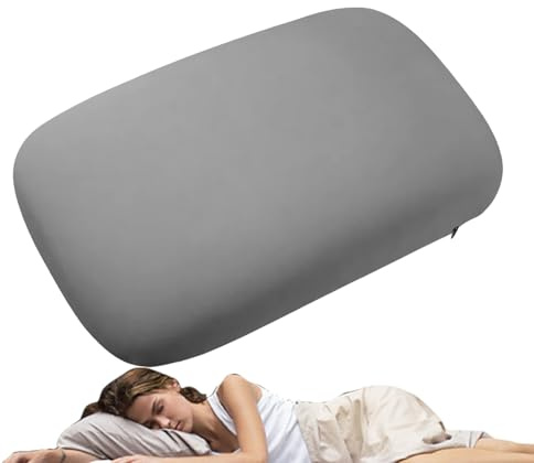 Djowyh Petit Coussin de Camping - Appuie-tête Pliable, Doux et Pliable avec Mousse à mémoire de Forme rafraîchissante pour Les Voyages, Le Camping, l'extérieur