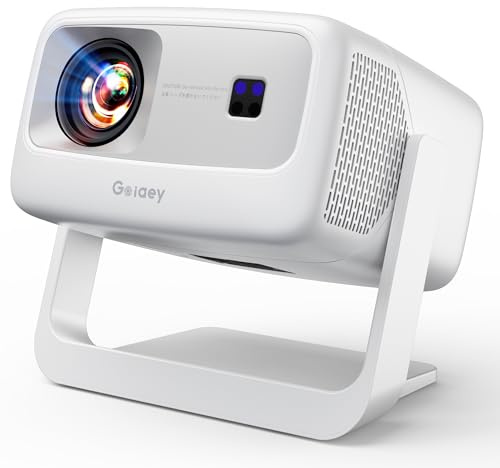 [3500 Ultra Bright/Official Apps Downloads/65W Dolby Audio/4K Support] Smart Outdoor Projector with WiFi and Bluetooth, Auto Focus, All-in-One Streaming Apps Proyector, 2026 Upgraded from Grey Model