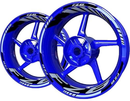 Pegatinas Llantas Moto Pegatinas para Ruedas De Motocicleta para Yamaha FZ6 FZ 6. Juego Pegatinas Reflectantes para Llantas Y Bujes. Cinta Adhesiva Agua llanta Calcomanía