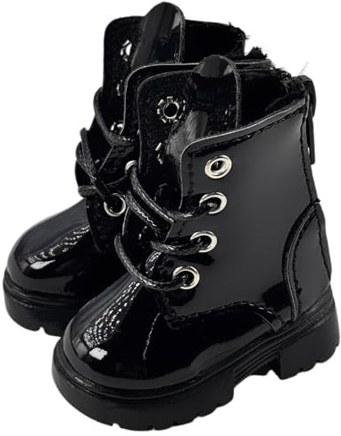 niannyyhouse BJD - Zapatos altos para muñeca articulada de bola de 1/4, 1/6, accesorios de vestir de figura de acción, 1 par (negro, para muñeca BJD de 1/4)
