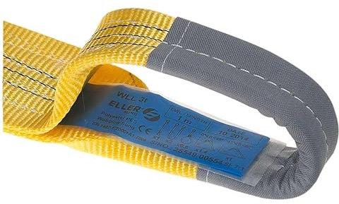 ELLERsling Sangle de levage - 3t - L8m - BR 90mm - Jaune