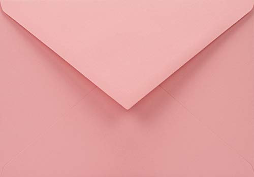 Netuno 25 Recycling-Umschläge Rosa DIN C6 114x 162 mm 110g Woodstock Rosa pinke Briefumschläge Einladungen schöne Umschläge Umweltpapier Briefkuverts hochwertig Papierumschläge edel envelopes pink