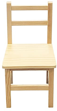 Acan - Silla clásica Infantil de Madera Natural 57 x 30 x 26 cm