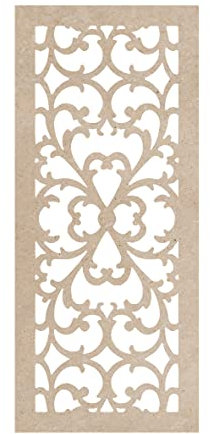 griglia legno pannello divisorio mdf traforato 100x45x0.3cm taglio laser decorazione casa, quadro, fai da te, separè