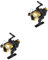 CLISPEED Metallspule 2 Stück 200 Metallrolle Angelrolle Kleine Angelrolle Mit Schnur Meer Pol Spirale Goldene Angelrolle Baitcastrolle