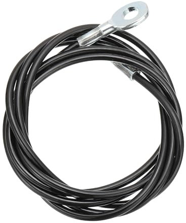 PATIKIL Pulley Cable, Adjustable Fitness Cable Pulley System Replacement Thick 4mm Heavy Gym Cable Pulley Attachment for Home Cable, Black (C-2m)