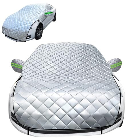 Frontscheibenabdeckung Winter für Volkswagen Taigo 2021-2023，Halbgarage für Auto，Auto Abdeckplane Winter，Windschutzscheibenabdeckung, Schutz vor Schnee, Hagel und Frost