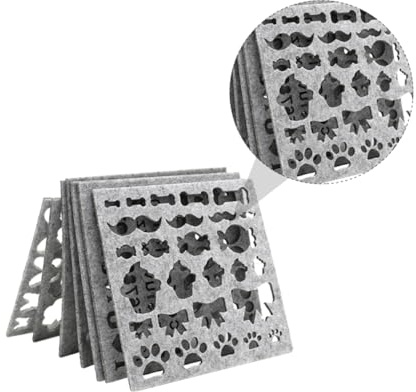 DOITOOL Molde de Fieltro para Aguja 7 Piezas Plantilla para Manualidades de Lana Kit de para Fieltrar Herramienta para Apliques para Niños y Adultos