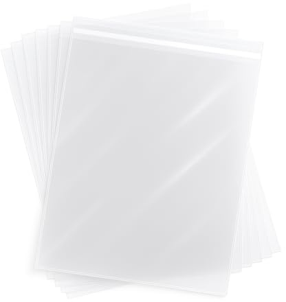 A4 Cellophane Bags Clear | 200 Pack | 22 x 30CM | A4 Cello Bags | Sealable Clear Plastic | Self Adhesive | Self Seal Bags | Food Safe, Sweets, Photos, Cookies, Cards, Envelopes, Pictures