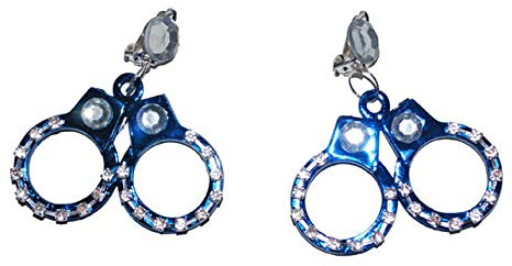 LP Divertissements Boucles d'oreilles Menottes avec Strass