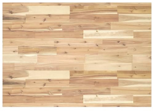 CIOURSTO Skrivbordsskiva, Obehandlat Massivt Trä, Rektangulär Träbänkskiva för Skrivbord, Köksarbetsplatser, Garagebänkar, Badrumsskåp (100 x 70 x 2 cm)
