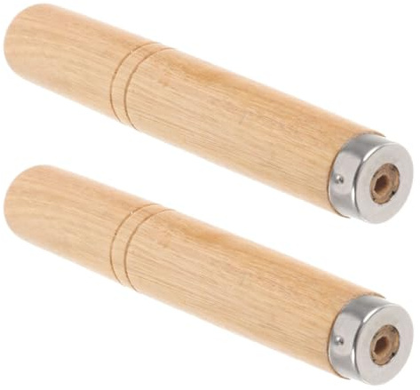 JOINPAYA Manici Impugnatura Antiscottatura Resistente al Calore in Legno Massello per Pentole e Padelle, Set da 2 Pezzi per Cucina Domestica e Ristorante