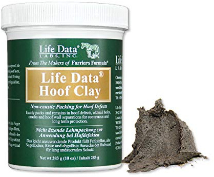 LIFE DATA LABS Unisex's ELE0008 Farrier's Formula Hoof Clay, Clear, Regular