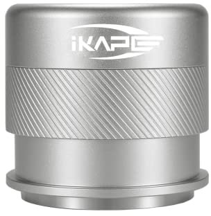IKAPE 51mm Espresso Tamper, Premium Barista Coffee Calibrated Tamper with Spring Loaded, 100% Stainless Steel Tamper Compatible with All 51MM Bottomless Portafilter (Silver)