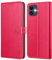 Ganbary Handyhülle für iPhone 11 Hülle, Premium Leder Klapphülle [Kartenschlitzen] [Magnetverschluss] [Standfunktion] kompatibel mit iPhone 11 Schutzhülle, Rot