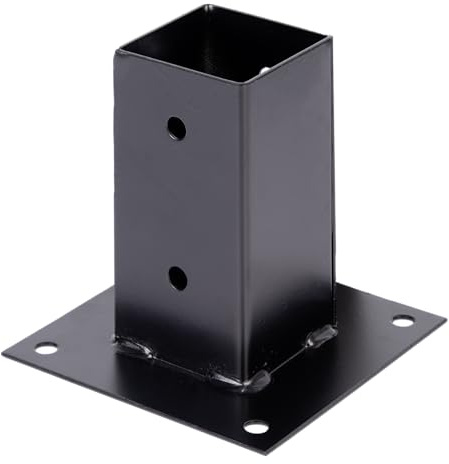 Alberts 215507 skruvhylsa svart plastbelagd – 71 x 71 mm, svart