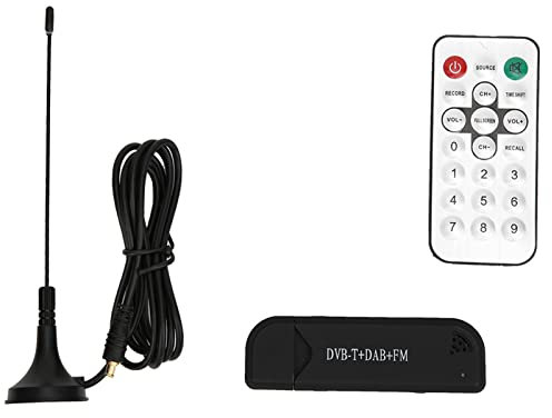 ANKROYU Remote Control, Digital TV Tuner Stick Receiver, Tuner Dongle Stick DVB T TV Receiver, TV Tuner Receiver Stick, Digital USB RTL28U