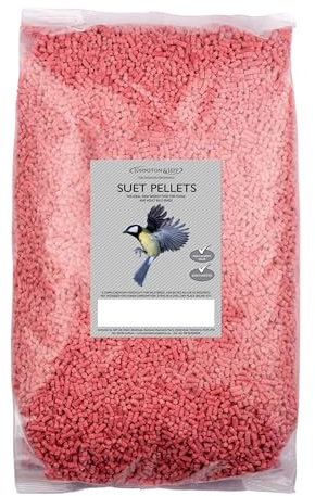 Johnston & Jeff 4kg Suet Pellets with Berries Wild Bird Food Wildlife