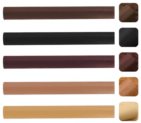 Wax Filler Wood Repair Sticks, 5 Pcs Wood Filler Stick Furniture Repair Wax Crayons Kit Wood Markers Wax Sticks for Door Table Wood Floor Scratches Holes, 11cm (A)