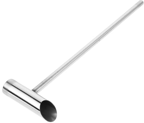 TIDTALEO Cucchiaio per Zucchero Filato in Acciaio Inox 30cm, Accessorio per Macchina Marshmallow, Paletta Lunga Portatile per Cucina e Preparazione Dolci