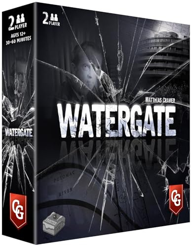 Capstone Games | Watergate | Board Game | 2 Players | Ages 12+ | 30-60 Minute Playing Time, Brown