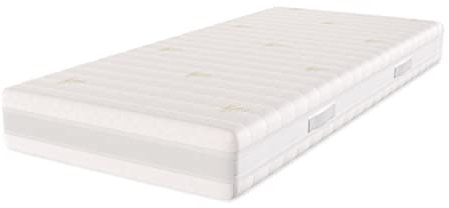 Franco Hard Cold Foam Mattress 160 x 200 cm Height 22 cm Hardness 4 (H4) Hard Breathable Zip Aloe Vera Washable Cover