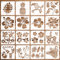 HOWAF 16 Stück Hawaii Thema Schablonen Zum Malen, Hibiskus Blumen Ananas Tropische Blätter Ananas Schablonen Malen Kunststoff Stencil Schablonen für Scrapbooking Handwerk DIY Schablonen Wandgestaltung