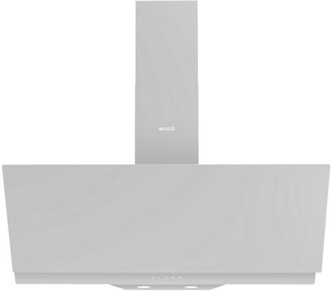 Wiggo A942G Hotte aspirante 90 cm sans tête | Bonde et circulation | Capacité d'extraction 626 m³/h - Écran tactile 4 positions | Classe d'efficacité énergétique A hotte inclinée comprenant 2x filtre