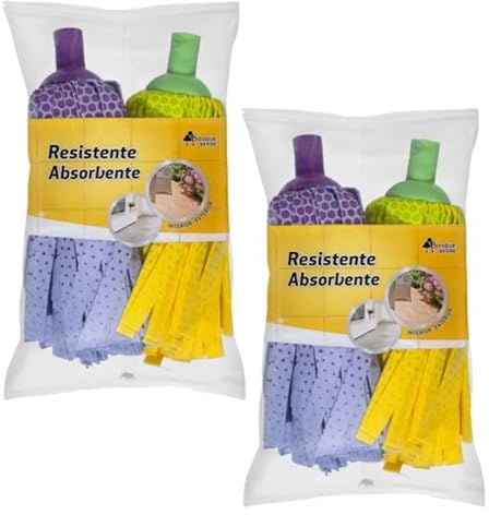 Pack Piumer 4 Fregonas | Mega-Absorbentes | para Todo Tipo de Pisos y Suelos |