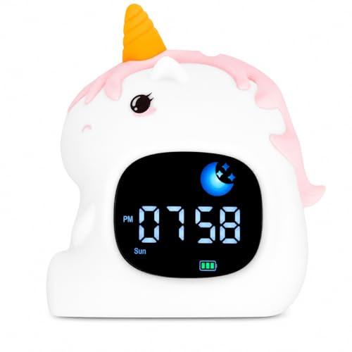 Seraniva Kids Alarm Clock, Night Light & White Noise Machine