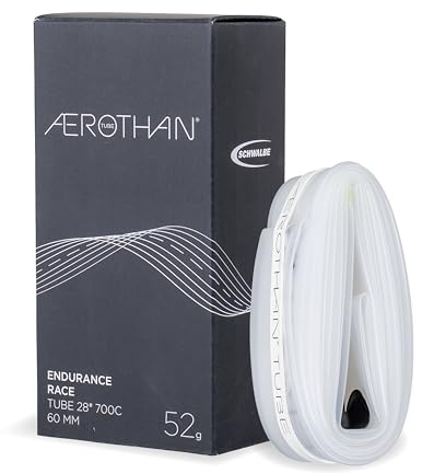 Schwalbe Aerothan Schlauch – Fahrradschläuche für Urban, MTB, Race und Touring Fahrräder – Fahrradschlauch 28 Zoll – Ventil SV 60mm – TPU, 28/35-622 – Made in Germany