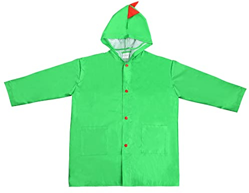 Kids Raincoat, Waterproof Children Rain Coat with Hood, Cartoon Rain Poncho for Boys Girls 5-8 Years, Toddler Rainwear Rain Jacket Suit Cape for Outdoor Hiking Cycling Climbing Camping