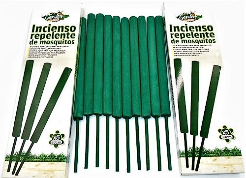 10 XXL di Grande Larghezza 30cm bastoncini di Incenso alla (citronella) Lemon Grass citronella Anti Zanzara, bastoncini di Incenso Joss