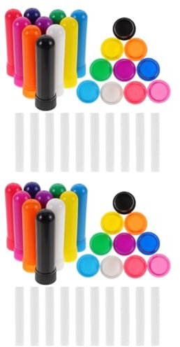 Healeved 20pcs Scent Inhaling Stick Aromatherapy Tubes Stick for Essential Oils Use in Yoga Meditation