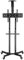 LALAHO TV Ständer Rollbar TV Standfuss auf Rollen für 32-70 Zoll Fernseher, Fernsehständer TV Wagen Höhenverstellbar Neigbar Max. 60 KG VESA 600x400 mm