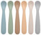 SkyGad Baby Löffel, 6 Pack erste Stufe Silikon Baby Fütterung Löffel, weiche Spitze Fütterung Baby Utensilien, Baby Led Weaning Supplies Training Löffel, Geschirrspüler und kochen sicher