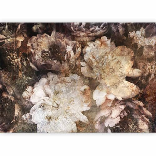 murando PREMIUM Carta da parati Floreale Fiori 500x350 cm Fotomurali in TNT Murale alla moda Decorazione da Muro XXL Poster Gigante Design Carta per pareti pivoine Natura Orient grigio b-A-0738-a-a