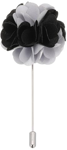 PATIKIL Pin de Boutonniere de Flor, Alfiler de Solapa para Hombres Flor de Camelia para Traje Boda Graduación Aniversario Broche Accesorios de Traje de Graduación