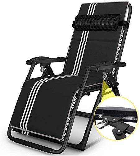 XAWSOP Camping Chairs Garden Loungers Folding Chair Sun Lounger Deck Chair,Single Folding Bed,Adjustable Office Lunch Break Chair,Outdoor Terrace Garden Chair,Support 400 Pounds,