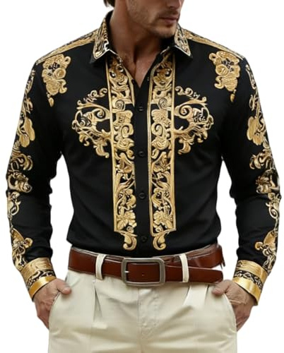 Cowboyskjorta herr västerländska skjortor cowboy kostym krage en rad fritidsskjorta män västerländska skjortor västerländsk cowboy skjorta långärmad snap broderi skjortor västerländsk skjorta för
