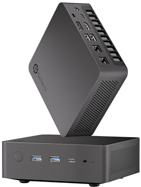 Getorli Mini PC AMD Ryzen 7 8745HS (Up to 4.9GHz), 16GB DDR5 RAM 1TB PCIe 4.0 SSD, Dual 2.5G LAN Mini Desktop Computer with 4K Quad Display HDMI/DP/USB-C, WiFi 6 BT5.3 Micro PC for Home/Office/Gaming