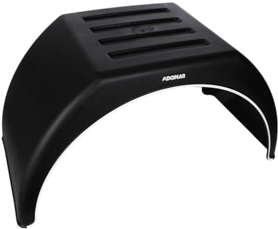 DOMAR Parafango gemellato da 14 a 16 Pollici in plastica per rimorchio Auto 915 x 450 mm passaruota Largo con Fondo Piatto per un'eccellente Protezione Contro Il Fango