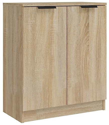 vidaXL Sideboard Living Room Furniture Cupboard Console Telephone Side Cabinet Highboard Home Organiser with Door Sonoma Oak Engineered Wood