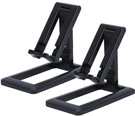 XPEX Supporto per Telefono da 2 Pezzi, Supporto per Telefono Regolabile, Base di Supporto Pieghevole per Tutti Gli Smartphone