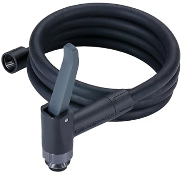 BBB Cycling FlipHead Pro | Fahrradpumpen-Zubehör | Hochwertiger Aluminium-Pumpenkopf-Ersatz | Kompatibel mit Presta, Schrader und Dunlop | Mit 120 cm Hochdruckschlauch | BFP-99